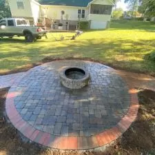 Brick Install Fire Pit 3