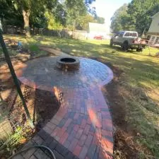 Brick Install Fire Pit 1