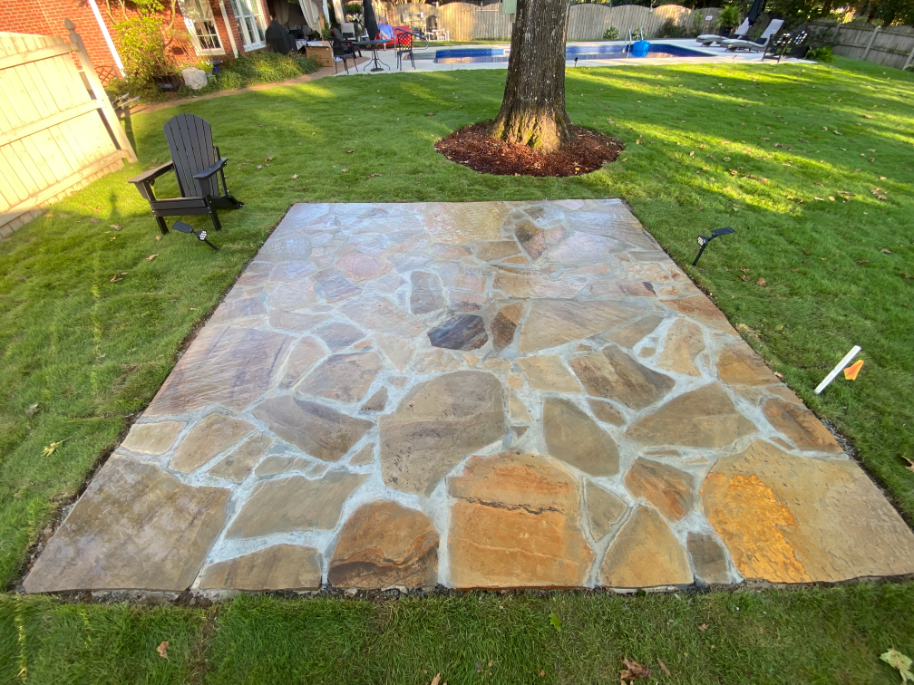 Flagstone patio