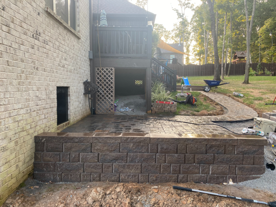 Paver patio sidewalk huntsville