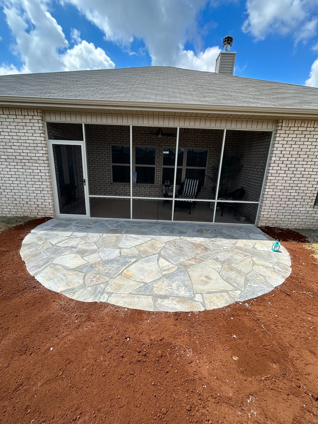 Flagstone patio