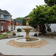 Fountain patio