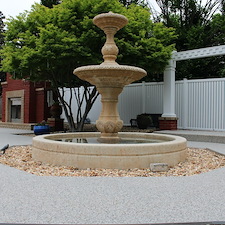 Fountain patio