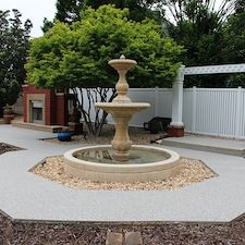 Fountain patio